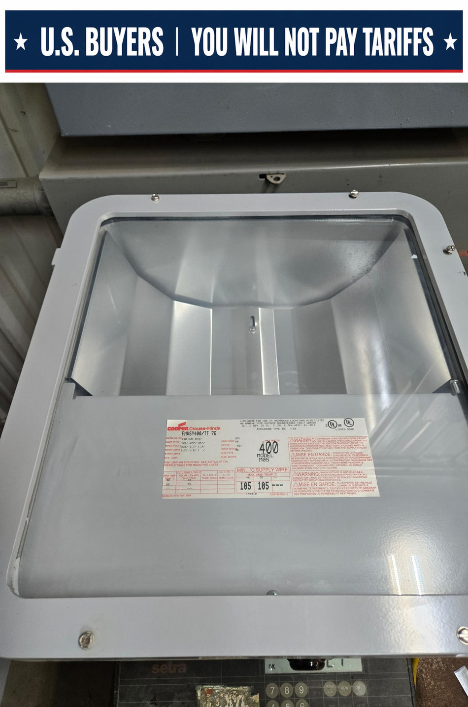 COOPER Crouse-Hinds Champ Series 400W High Pressure Sodium - FMVSY400/TT76