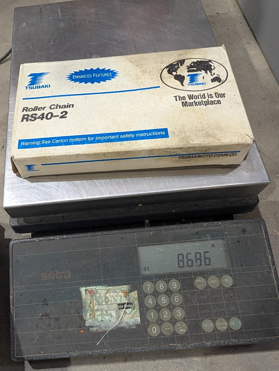 TSUBAKI Roller Chain RS40-2 - 10 FT - New