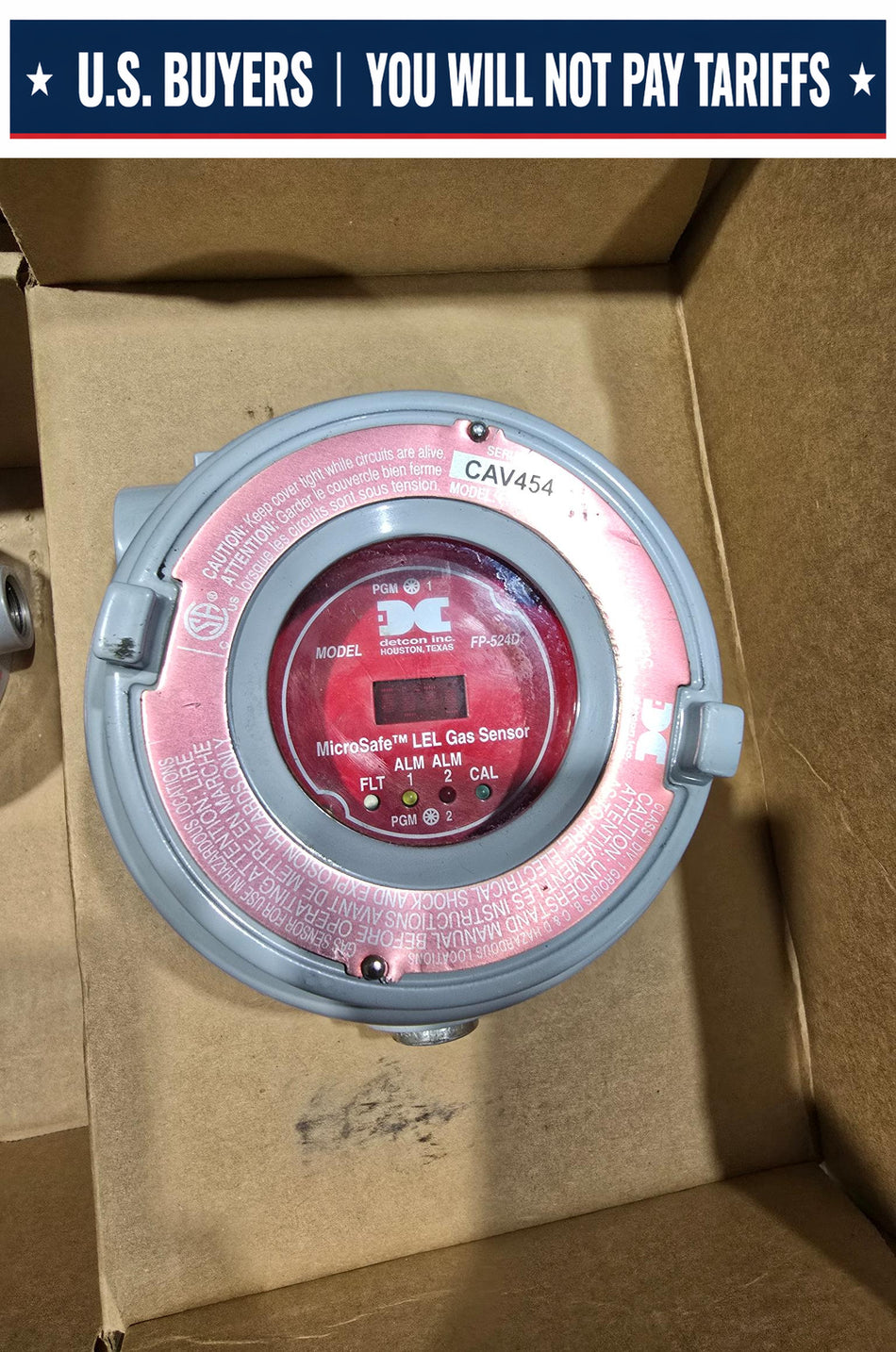 DETCON FP-524D-RT COMBUSTABLE GAS TRANSMITTER (USED)