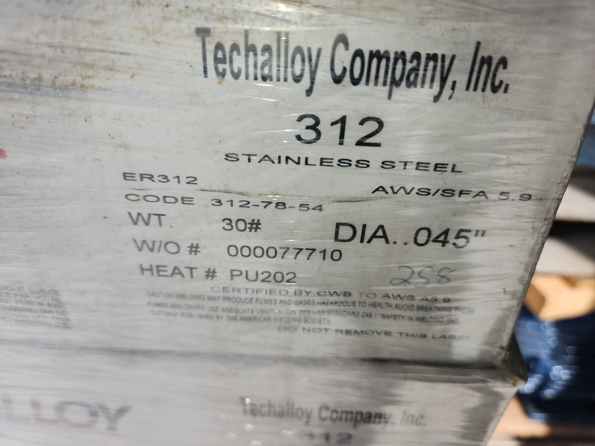 Techalloy ER312 Stainless Steel MIG Welding Wire - 0.45 dia - 30 lbs s ...