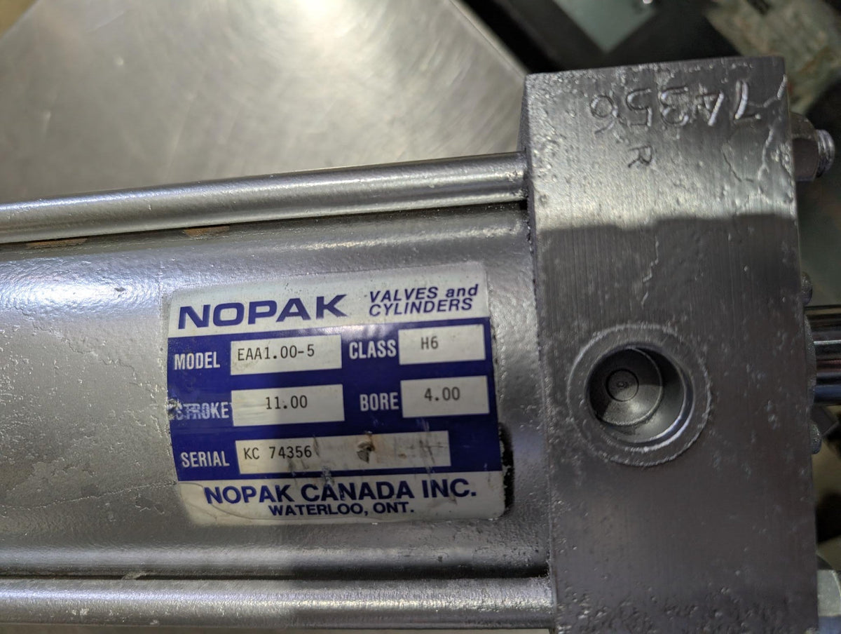 Nopaks Lettering Nopak Hydraulic Cylinder - EAA1.00-5 - 11 Inch Stroke x 4 | ETI Sales