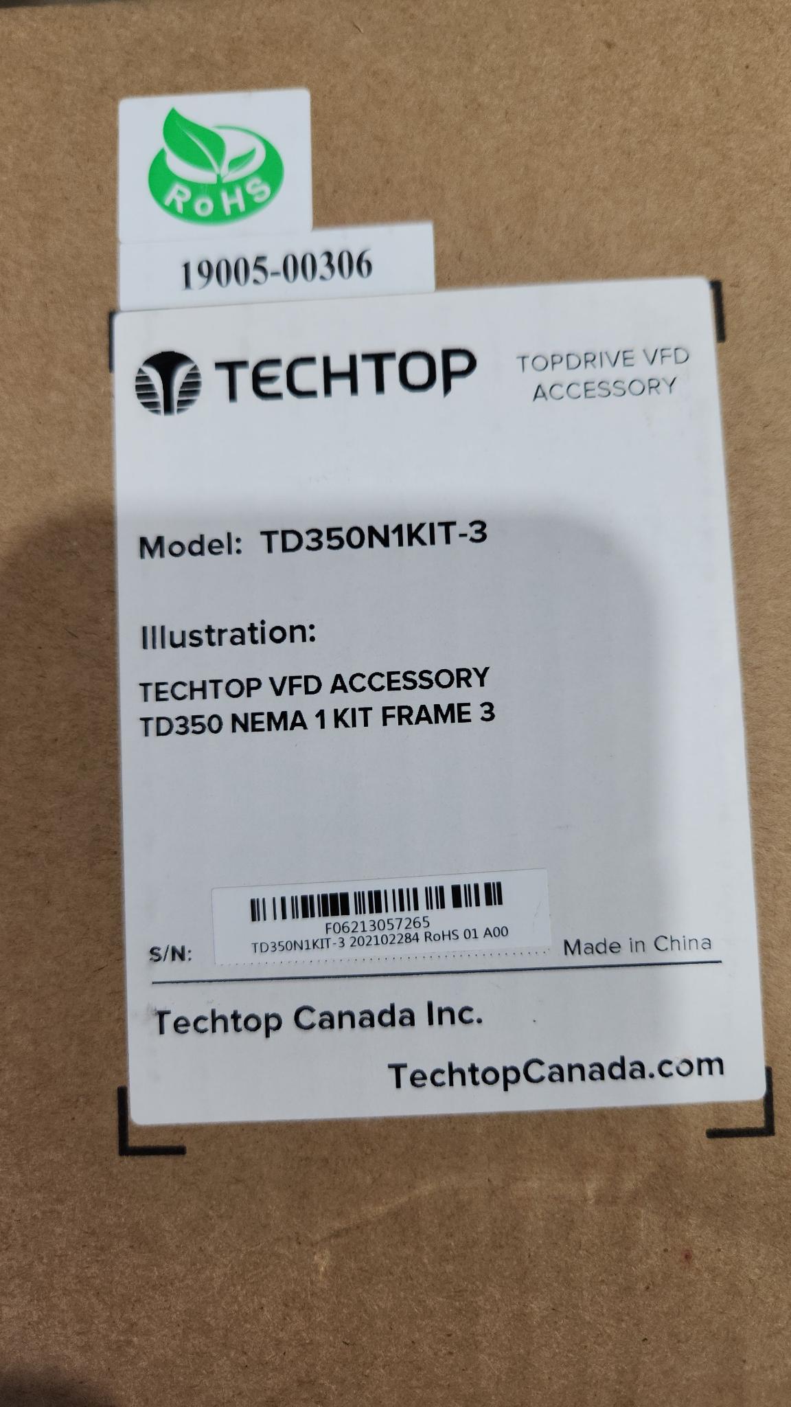 Techtop TD350-7R5G-4 VFD Inverter- 15 HP - 3PH - 480V – ETI Sales