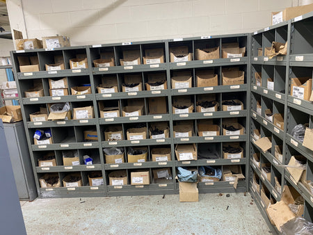 Parts Room with Cabinets and Fasteners