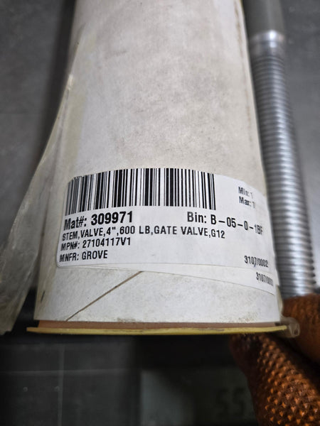 Grove G12 - 4" Gate valve stem - Pressure Class 600 lb - 27104117V1