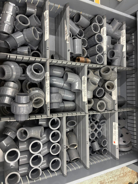 Parts Room with Cabinets and Fasteners