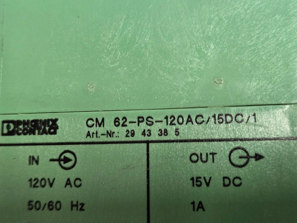 Phoenix Contact CM 62-PS-120AC/15DC/1 DIN-Rail Power Supply