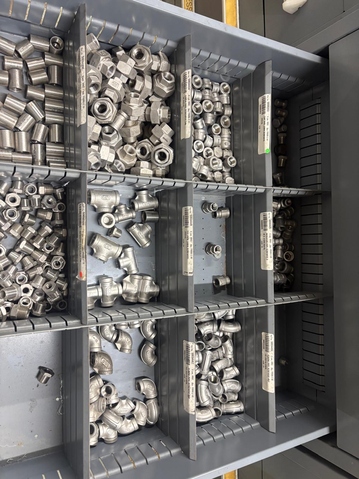 Parts Room with Cabinets and Fasteners