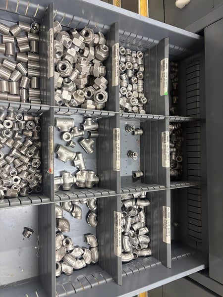 Parts Room with Cabinets and Fasteners