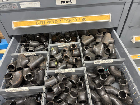 Parts Room with Cabinets and Fasteners