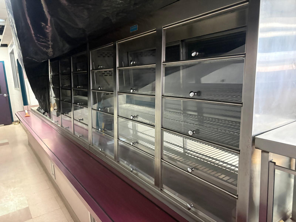 Complete Cafateria lineup of heavy-duty, classic commercial kitchen assets.