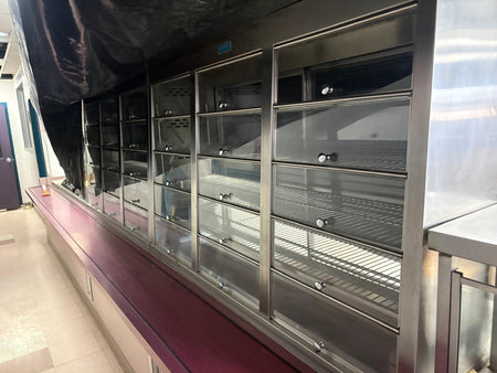 Complete Cafateria lineup of heavy-duty, classic commercial kitchen assets.