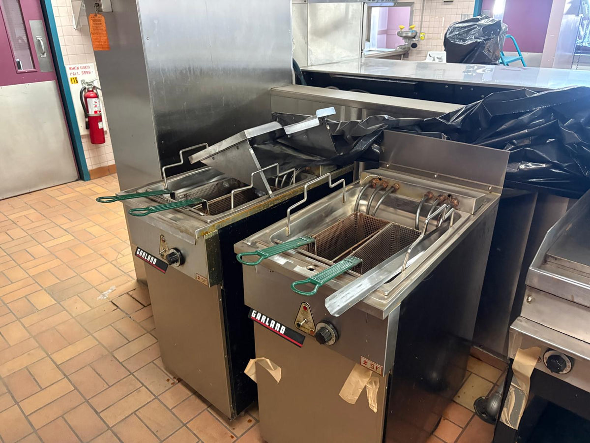 Complete Cafateria lineup of heavy-duty, classic commercial kitchen assets.