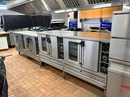 Complete Cafateria lineup of heavy-duty, classic commercial kitchen assets.