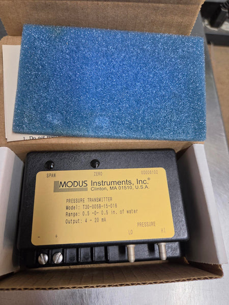 Modus T30-005B-15-016 Differential Pressure Transmitter, ±0.5 in WC