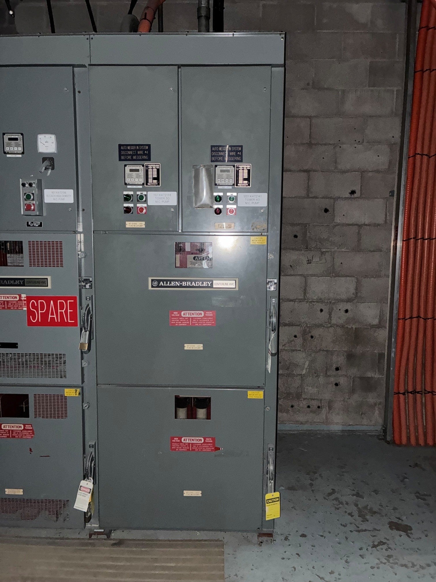 BABCO HVS-1 / Allen-Bradley CENTERLINE MCC Lineup, 2400 V, 1200 A