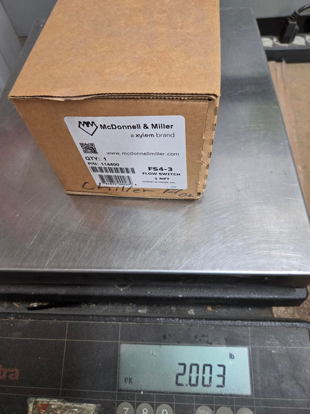 McDonnell & Miller FS4-3 / 114400 Flow Switch, 1 in NPT