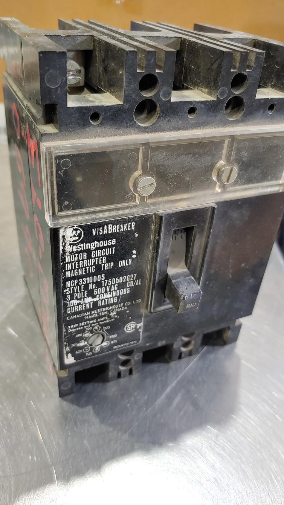 Westinghouse MCP331000S 100A Breaker (used)