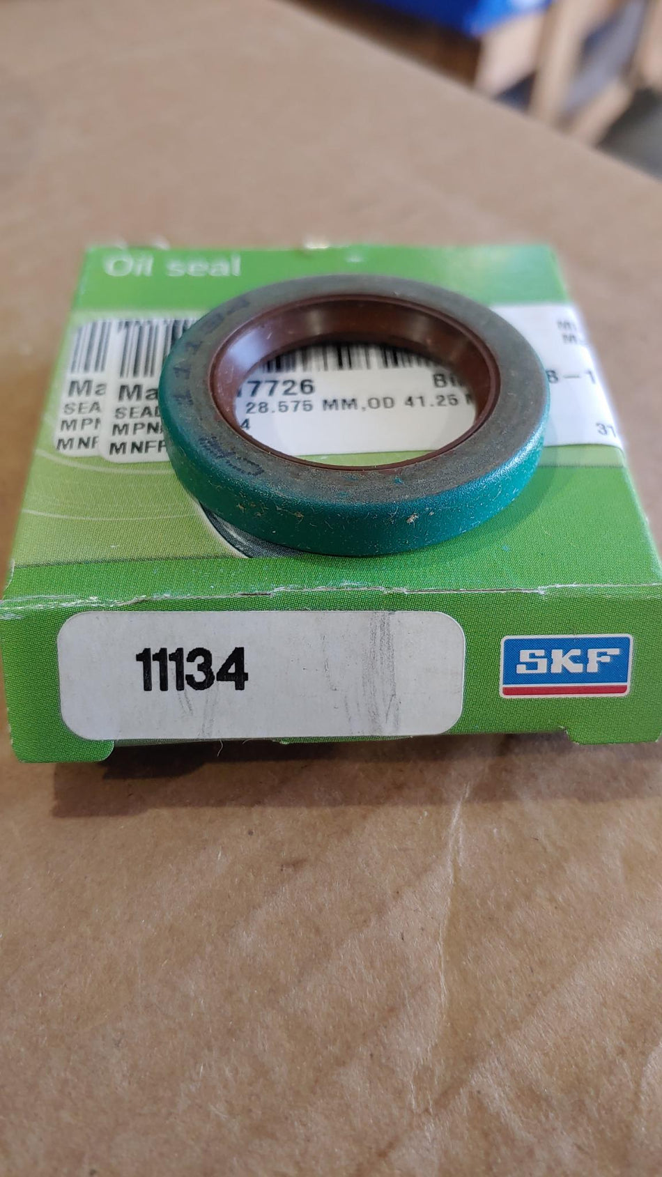 11134 SKF 11134 Radial shaft seal with metal case, SKF Wave lip and auxiliary, contacting lip, for oil or grease