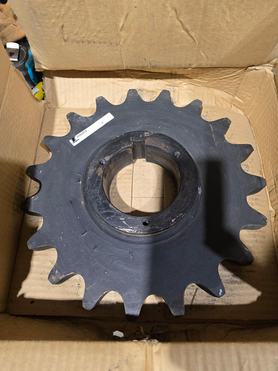 Tsubaki H160R19 Bushing Bore Roller Chain Sprocket - Split Taper  - 19 Teeth