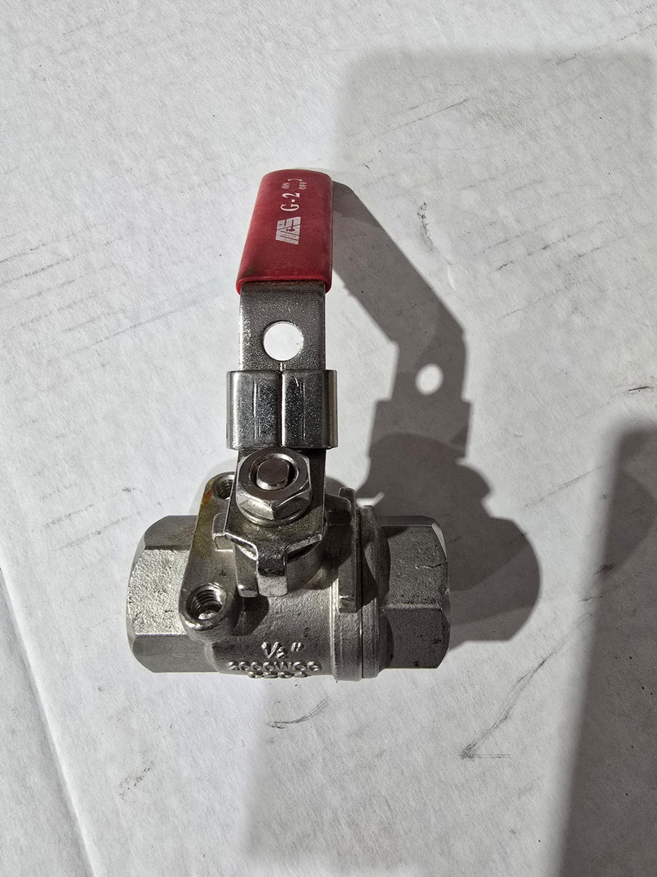 STAINLESS BALL VALVE 2000WOG 1/2" (USED)