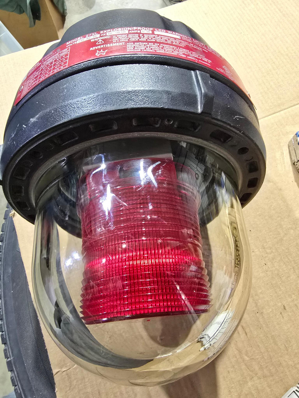 Federal Signal 27XL Explosion-Proof Led Warning Light COLOR: RED Series B (USED)