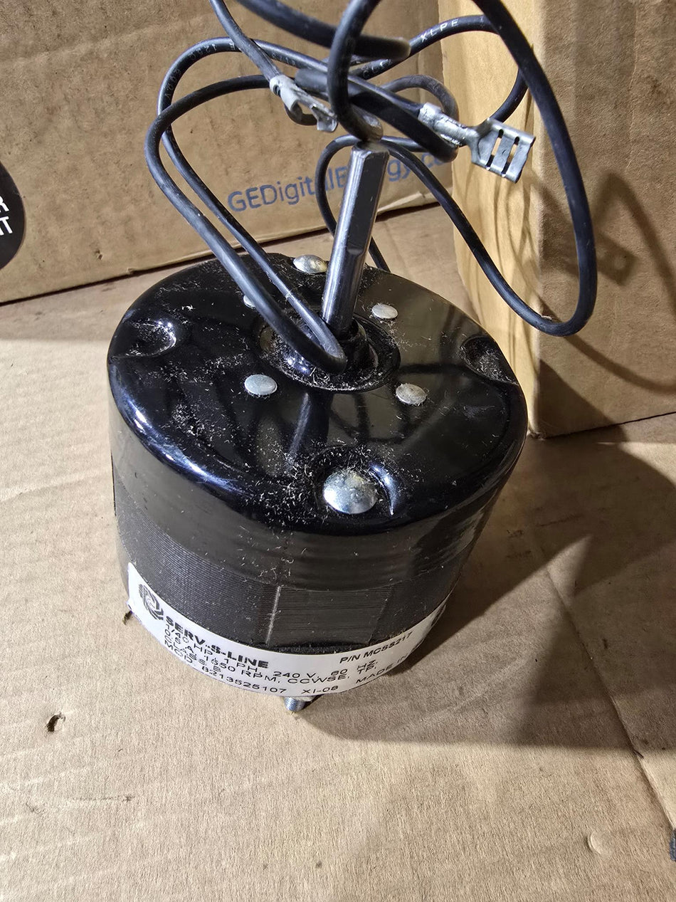 SERV-S-LINE MCSS217 3.3" DIAMETER MOTOR 1/40HP, 1550RPM, 240V, 0.5A, CCWSE ROTATION