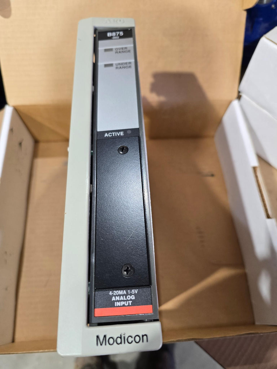 Schneider Electric  Modicon  AS-B875-002 ANALOG INPUT MODULE (USED MISSING TERMINAL STRIP)