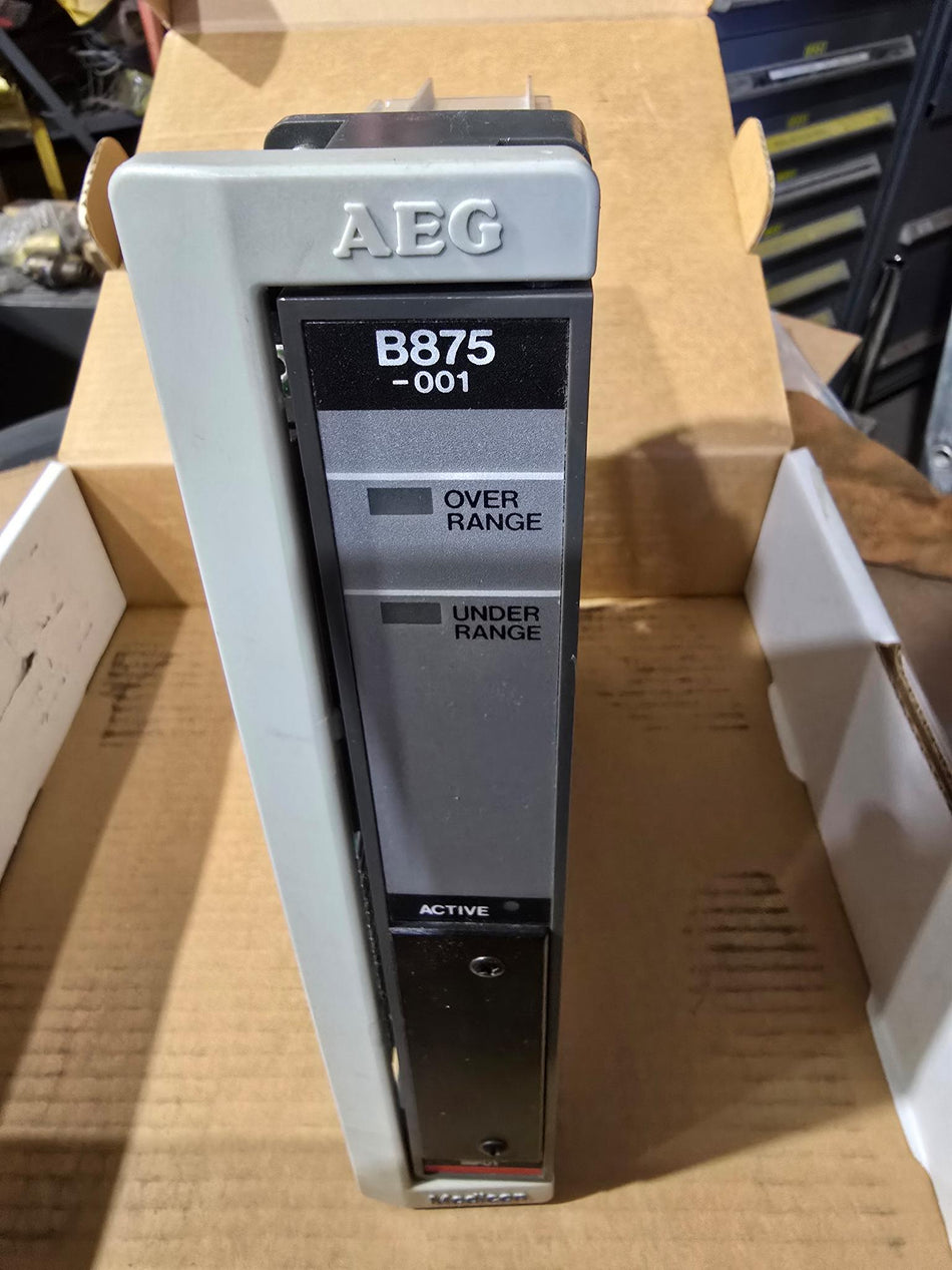 Schneider Electric  Modicon  AS-B875-001 ANALOG INPUT MODULE (USED MISSING TERMINAL STRIP)