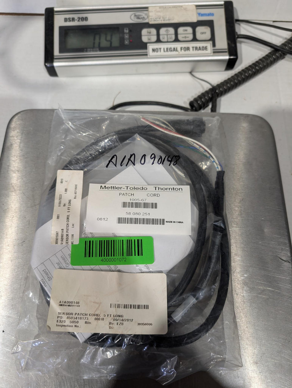 Mettler Toledo Thornton M300 Patch Cord 5ft - 1005-67