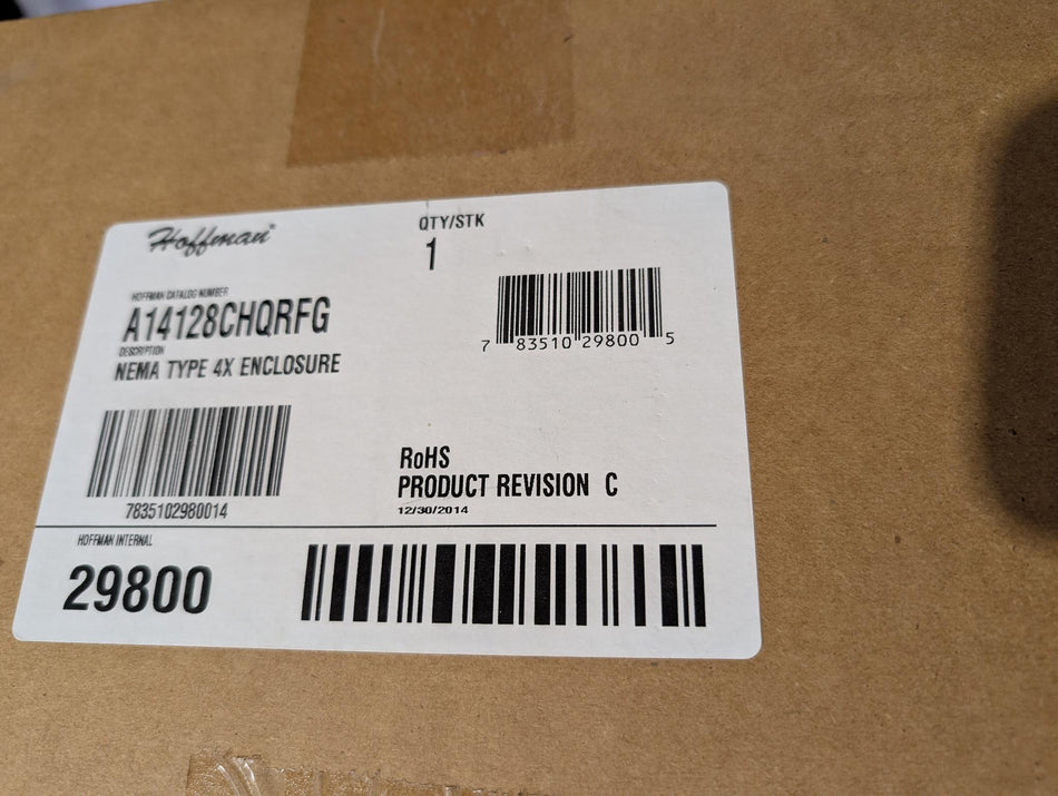 Hoffman Enclosure NEMA Type 4X, A14128CHQRFG
