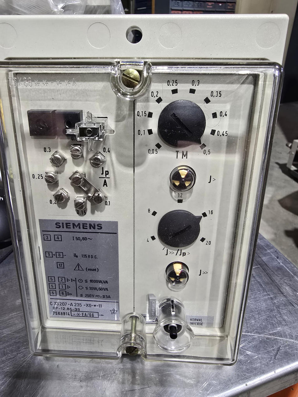 SIEMENS 7SK8814 OVER CURRENT RELAY 7SK8814-1EA/66, BF-12.86-38