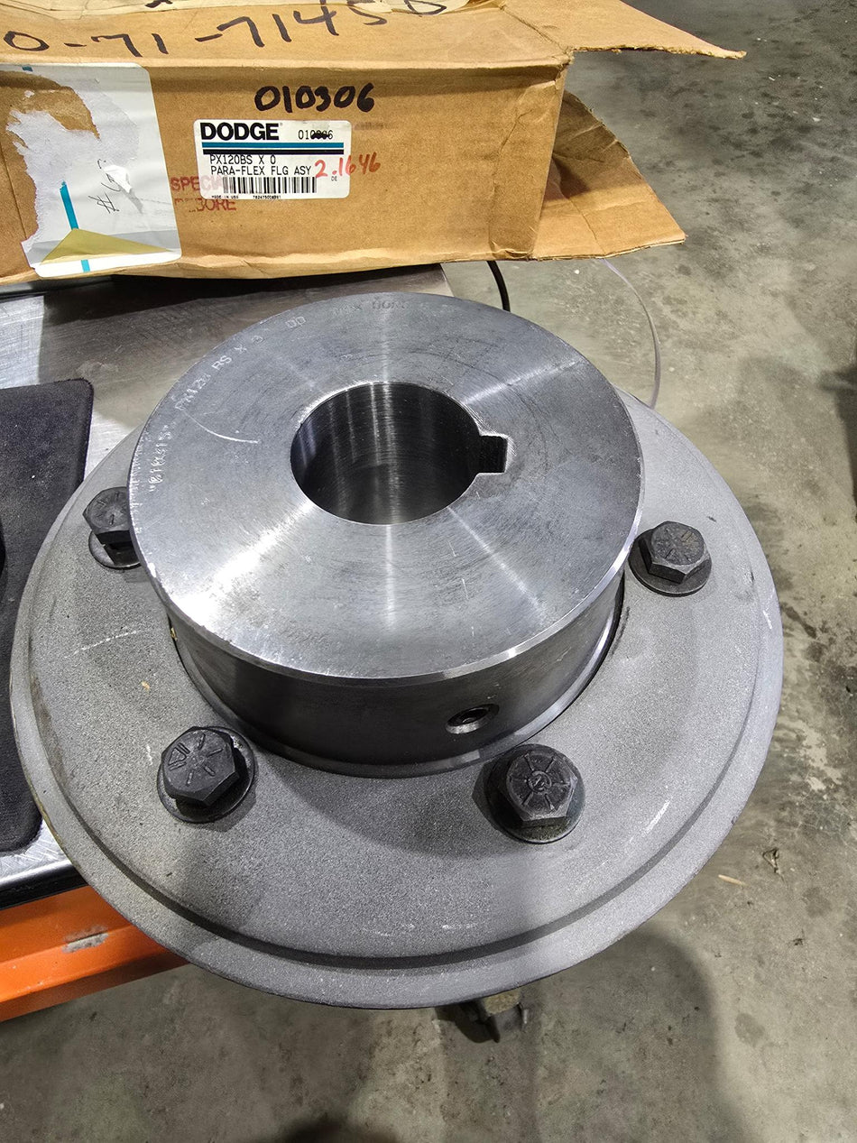 Dodge PX120BS X 0 PARA FLEX FLANGE ASSEMBLY, Part #: 010306 (SPECIAL REBORE: 2.1646")