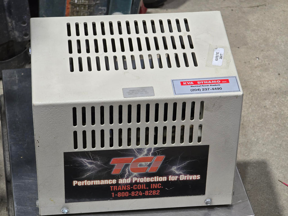TCI KLR18DTB2 LINE REACTOR 600V, 18AMP, 3PH, 60Hz (New Surplus Not In Original Packaging)