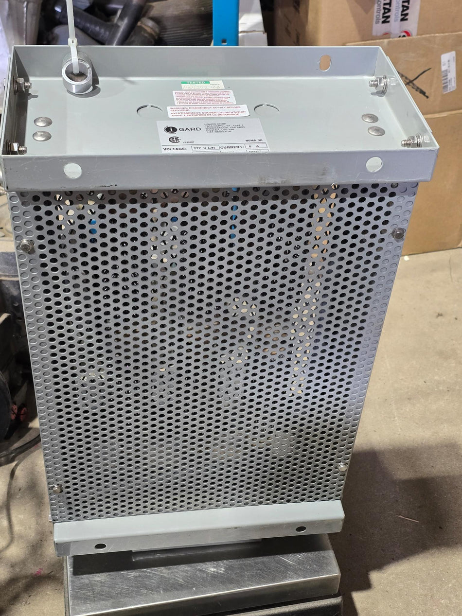 I-GARD NGR277-5-60148 VOLTAGE: 277V L/N, CURRENT: 5A, OHM: 55.4, DUTY: CONT