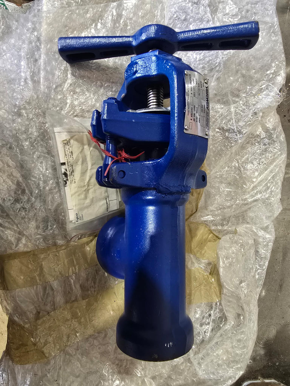 YARWAY 5817 HY-DROP THROTTLING VALVE SIZE:1" CLASS:1700 ORIFICE:5/16" BODY:F22 STEM:CR13 DISC:AMS 585, SEAT: INT HF, RESEATING TOOL #70