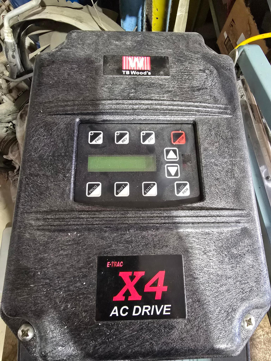 TB Woods X4C50050C X4 AC DRIVE, 575V, 5HP, OUTPUT 6.1AMPS (USED TESTED)