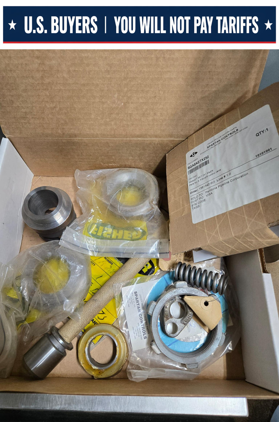 Fisher Control Valve 2x1 Inch Type E & ER Repair Kit With Linear Cage & Stem - 1V657246172