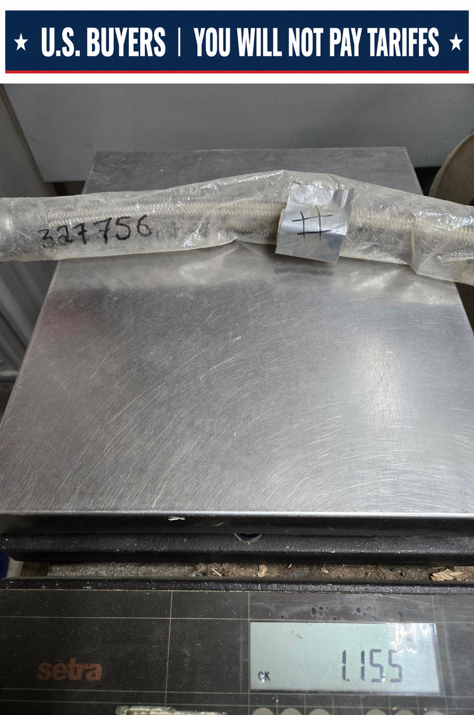 Swagelok - Stainless Steel Braided PTFE Hose 48 Inches Long SS-16BHT-48- R1ICAA012B