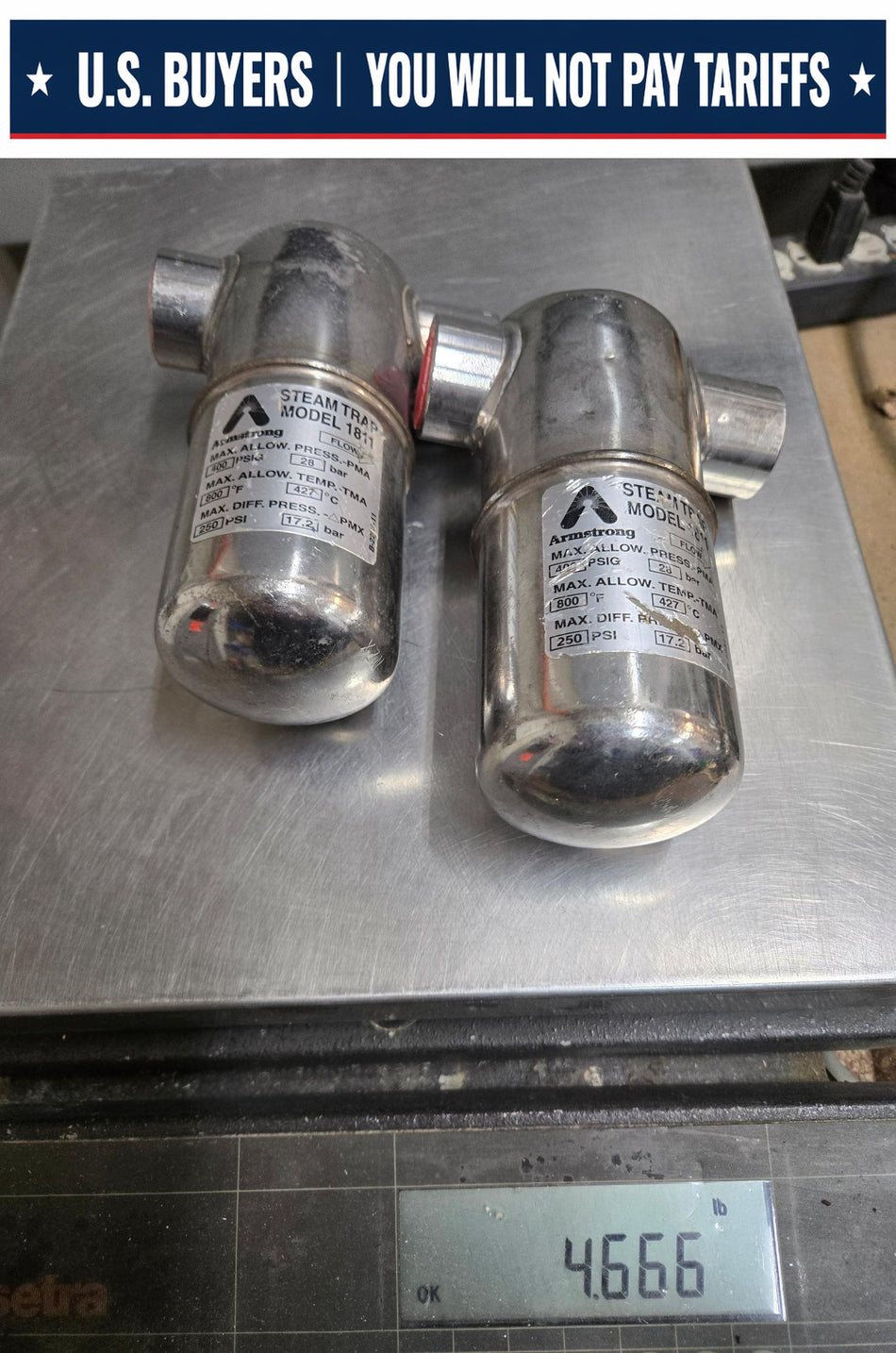 Armstrong 1811 - Steam Trap B2231-1, 3/4 inch NPT - 400 PSI