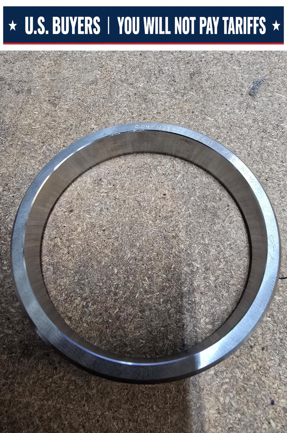 (PACK OF 2) CPC PUMPS 004-11839-00-EC11AA WEAR RING IMPELLER A743 GRADE CA40 BHN APPROX 3.75" ID X 4.23" OD x 3/4" DEEP