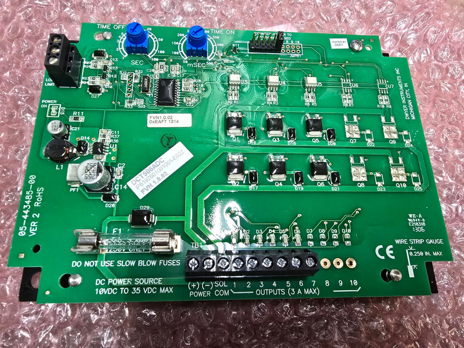 Dwyer DCT506ADC Dust Collector Timer Controller, 6 Channels, 10 to 35 VDC