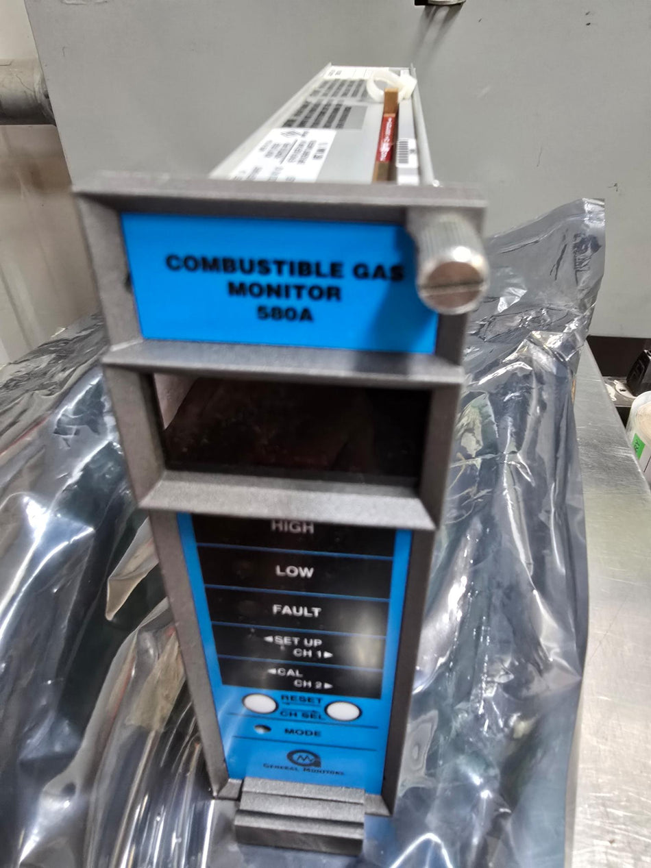 General Monitors Dual Channel Combustible Gas Monitor 580A-1-1-00-0 P/N 28100-1 (USED)