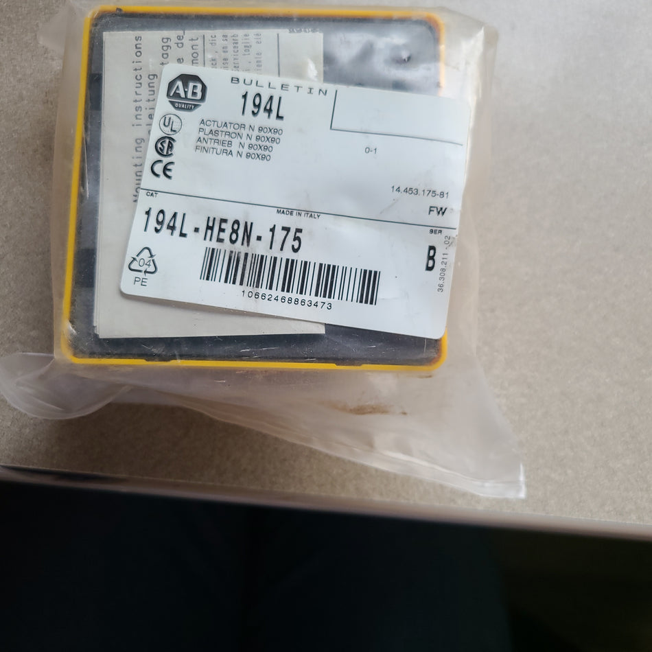 Allen Bradley 194L-HE8N-175 Actuator Switch Ser. B NEW