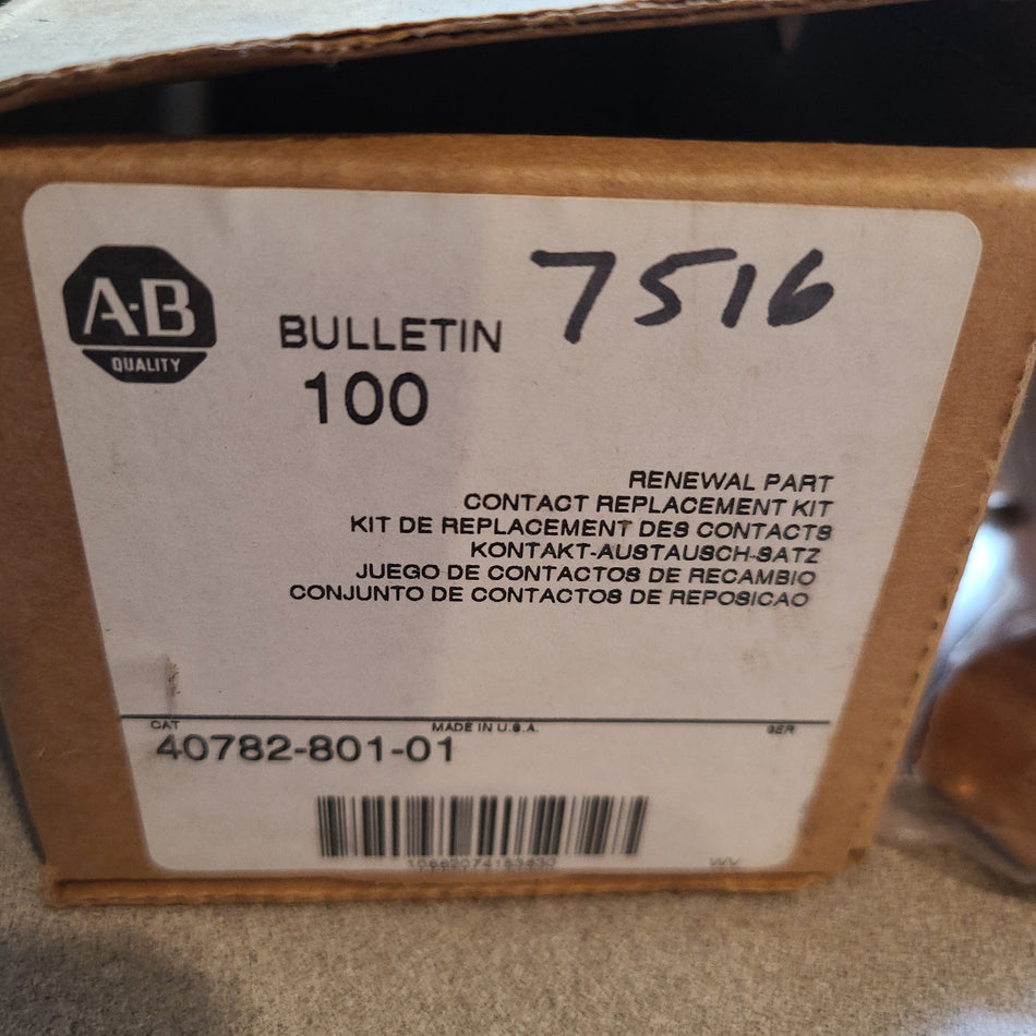 Allen Bradley 40782-801-01 Contact Kit 4078280101 NEW