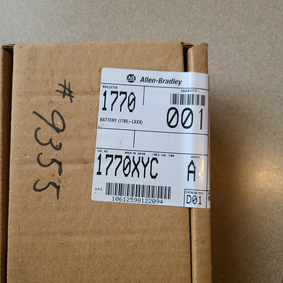 Allen Bradley 1770-XYC, 1770-XYC/A Replacement Battery