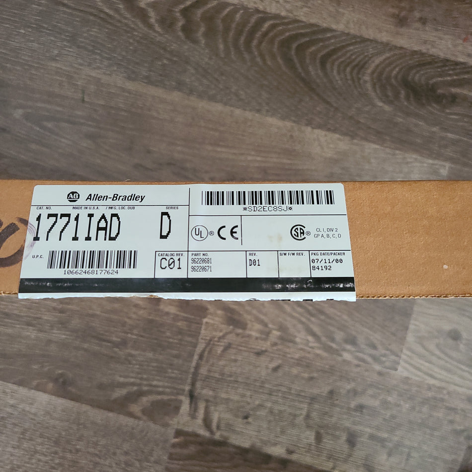 ALLEN BRADLEY 1771IAD INPUT MODULE SERIES D 1771-IAD