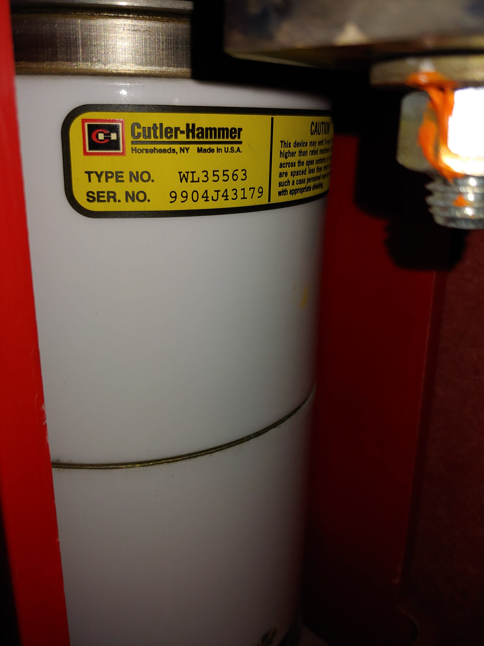 Cuttler Hammer 5KV, 1200 AMP rated Vacuum interrupters, Part #: WL 35563