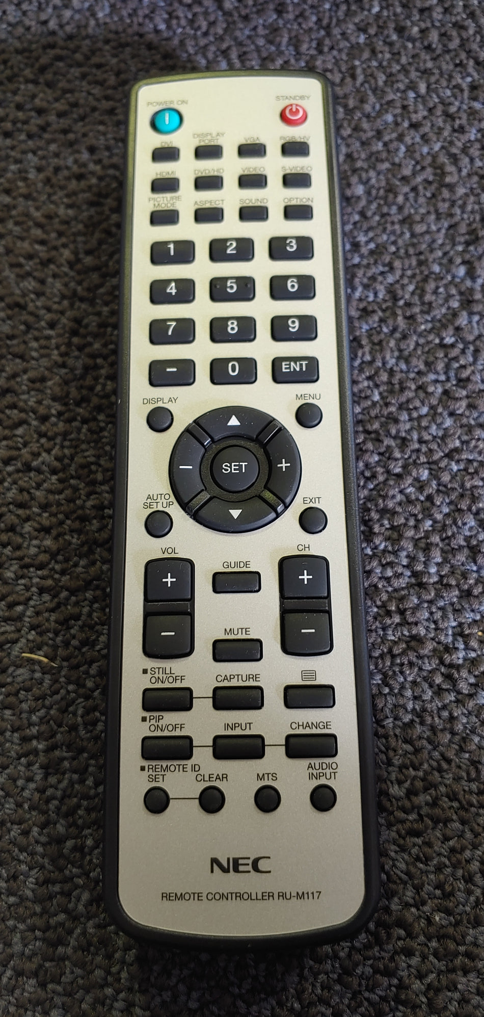 NEC RU-M117 Remote Control (New)