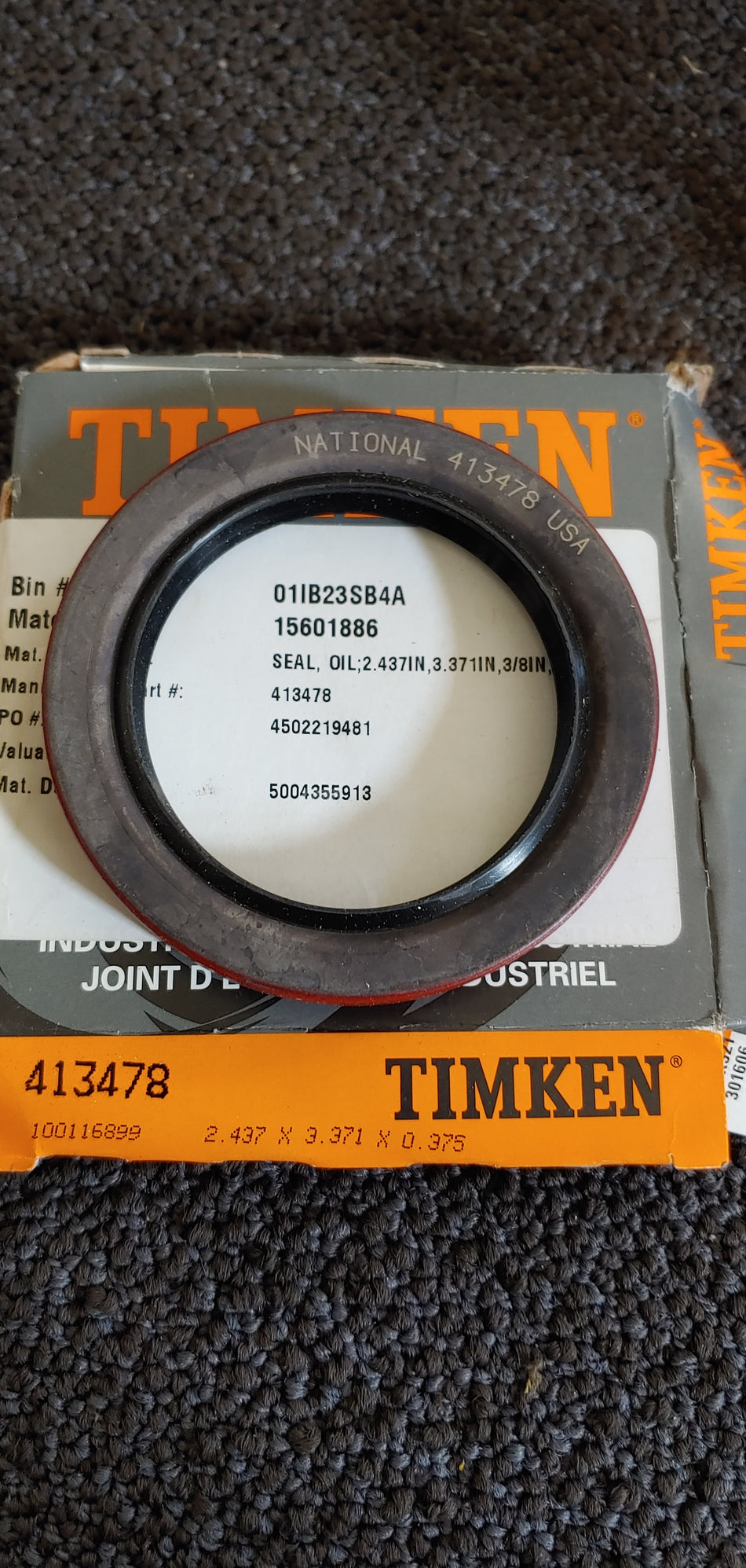 National Timken 413478 Seal