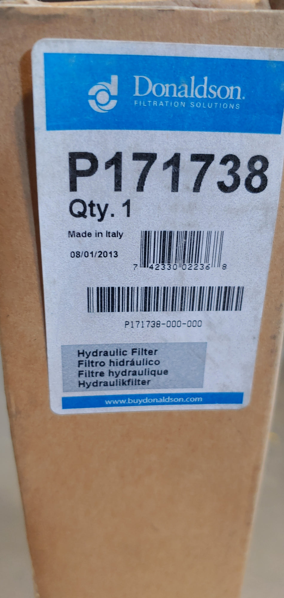 Donaldson P171738 Hydraulic Filter